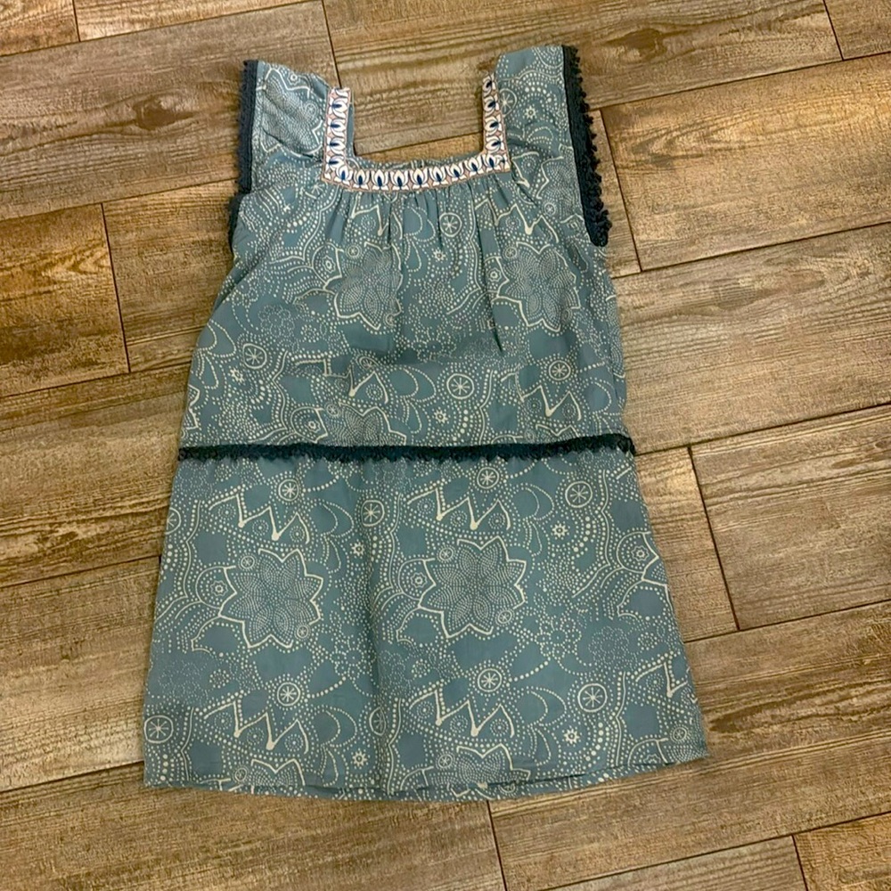 Roberta Roller Rabbit Blue Embroidered Dress
